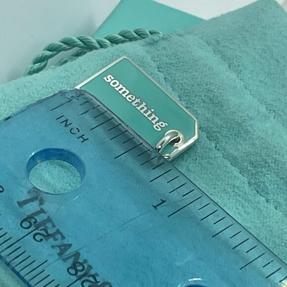 RARE Tiffany Something Blue for the Bride Wedding Charm or Pendant Blue Enamel - Picture 10 of 10